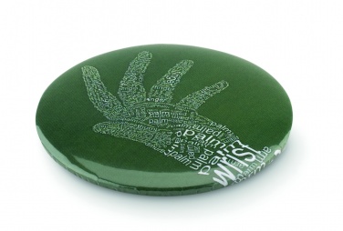 Logo trade advertising product photo of: Mirror button metal